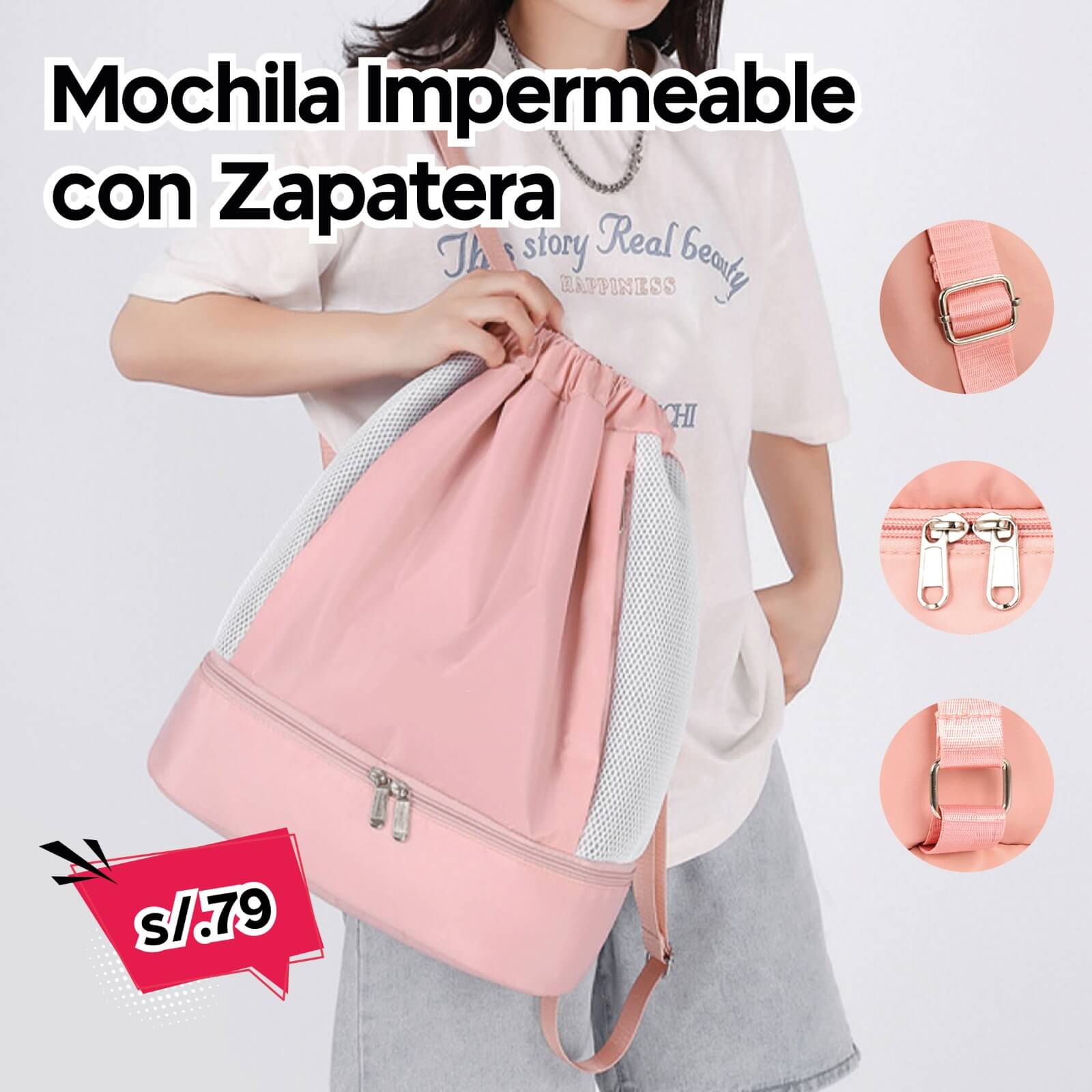 Mochila Impermeable con Zapatera